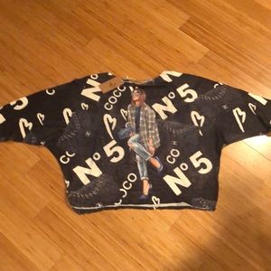 Free For Humanity Paris Collection mesh lightweight sweater